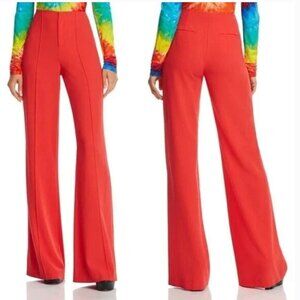 Alice + Olivia Dylan Pants Red 8 MED